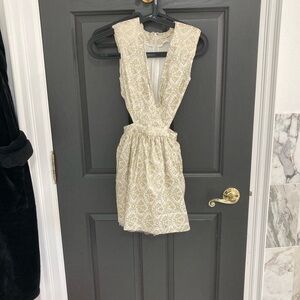 Mustard Seed metallic brocade cutout  Dress
